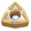Picture of INGERSOLL WNMX331WA TT8125 Turning Insert Trigon TiCN + Al2O3 + TiN 0.016 Corner Radius