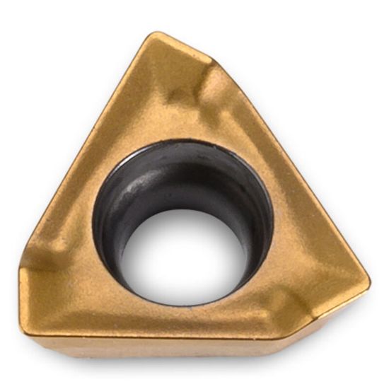 Picture of INGERSOLL THLS040202R-M IN2505 Milling Insert Triangle 0.008 TiAIN + TiN HiPosTrio Insert