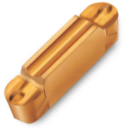 Picture of INGERSOLL TDT10.00E-5.00 TT9080 Grooving Insert 0.394 Wide 0.197 Corner Radius AlTiN + TiN