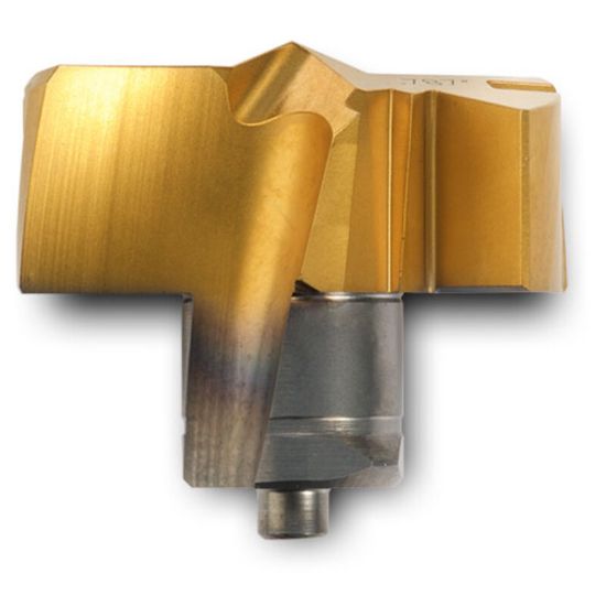 Picture of INGERSOLL TPF2100R01 IN2505 0.8267 (21.00 mm) Gold Twist Replaceable Flat Bottom Tips|Steel & Gen