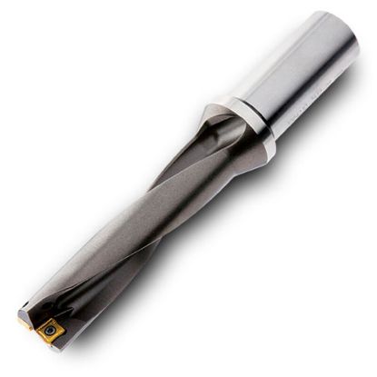 Picture of INGERSOLL QR0160064JER00 0.630 (16.00 mm) Square Insert Indexable Drill s Metric|L:D Ratio - 4:1|For Lathe Use: Brass Coolant Fitting Should Be Ordered Separately|