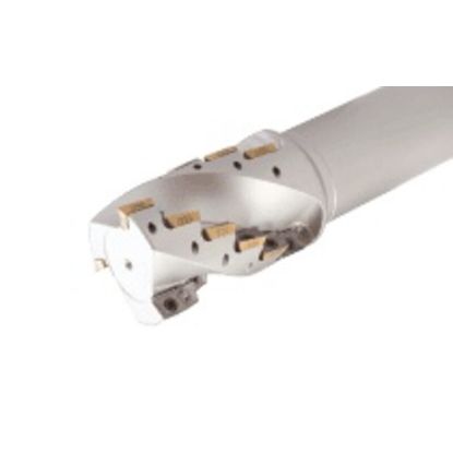 Picture of ISCAR APK D1.50-2.0-W1.25FE Milling Cutter 90.0°, Corn Cob 1.500 Diameter Weldon 1.250 5.000 OAL 18 Flute