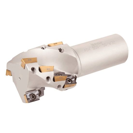 Picture of ISCAR ADK D2.00-2.00-W1.5 Milling Cutter 90.0°, Corn Cob 2.000 Diameter Weldon 1.500 5.100 OAL 12 Flute