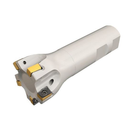Picture of ISCAR H490 E90AX D1.50-6W1.0-09 Milling Cutter 90.0° 1.500 Diameter Weldon 1.000 4.000 OAL 6 Flute
