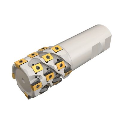 Picture of ISCAR T490 LNMD1.50-17-4-W125-8 Milling Cutter 90.0°, Corn Cob 1.500 Diameter Weldon 1.250 4.500 OAL 24 Flute