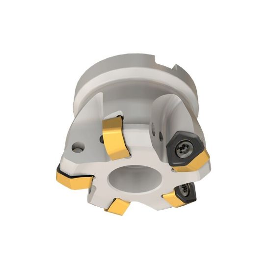 Picture of ISCAR MF FWX D5.00-09-1.50-08 Milling Cutter Feed Mill 5.000 Diameter Face Mill 1.500 2.000 OAL 9 Flute