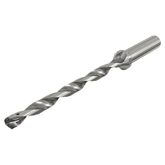 Picture of ISCAR DCN 1063-1275-125R-12D 1.063" Indexable Head Drill s with Coolant Holes and a Cylindrical Shank, Drill ing Depth 12xD