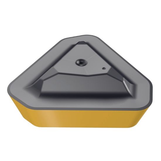 Picture of ISCAR HM390TPKR0401-PCTR IC830 Milling Insert Triangle 0.015 Corner Radius AlTiN + TiN