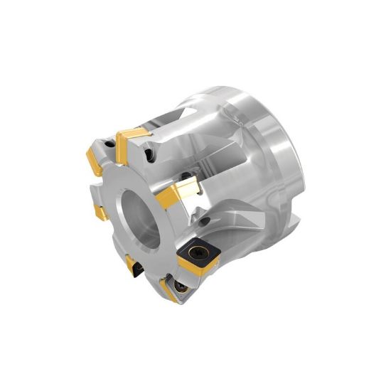 Picture of ISCAR FFQ4 D2.50-08-1.00-09 Milling Cutter 2.500 Diameter Face Mill 1.000 1.850 OAL 8 Flute