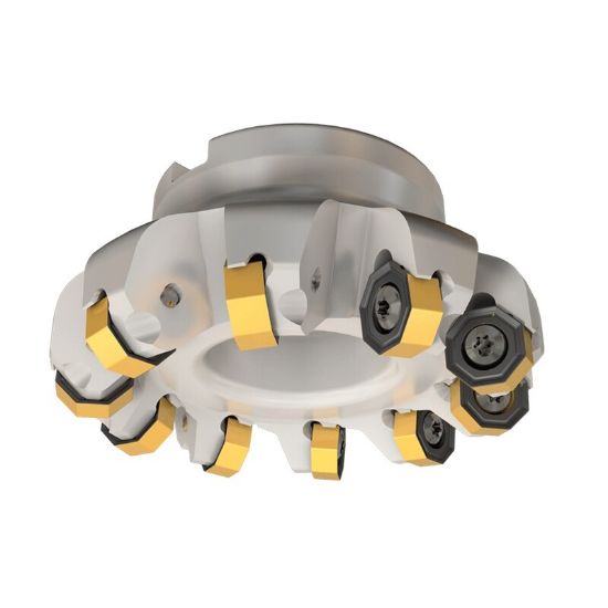 Picture of ISCAR SOF45 8/16-D2.0-06-0.75R Milling Cutter 45.0° 2.000 Diameter Face Mill 0.750 1.301 OAL 6 Flute