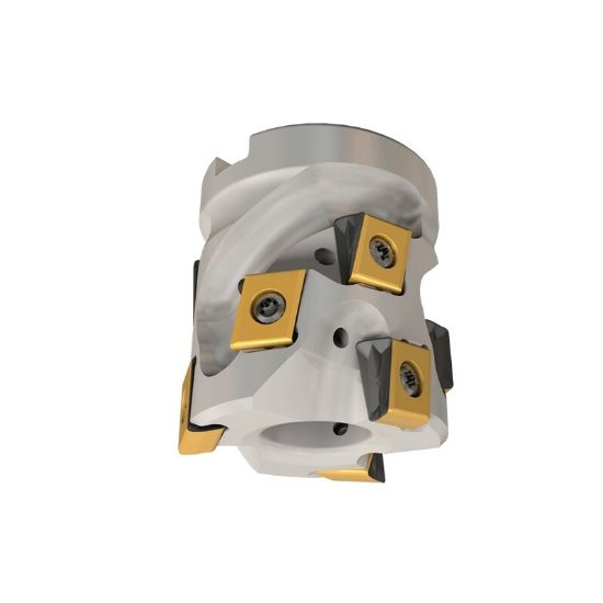 Picture of ISCAR T490 SM-D2.0-18-4-1.0-13 Milling Cutter 90.0°, Corn Cob 2.000 Diameter Face Mill 0.875 2.700 OAL 16 Flute