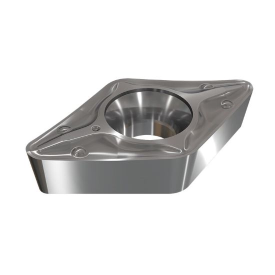 Picture of ISCAR DCMT2-0-PF IC830 Turning Insert 55.0° Carbide AlTiN + TiN 0.008 Corner Radius