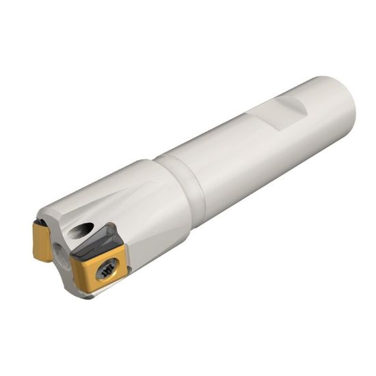 Picture of ISCAR T490 ELN D1.00-3-W1.00-11 Milling Cutter 90.0° 1.000 Diameter Weldon 1.000 4.000 OAL 3 Flute