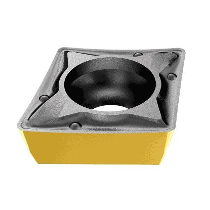 Picture of ISCAR CPMT2-2-PF IC830 Turning Insert 80.0° Carbide AlTiN + TiN 0.031 Corner Radius