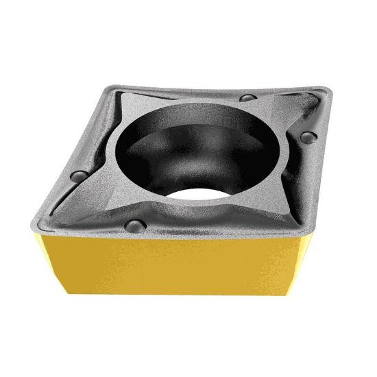 Picture of ISCAR CPMT2-2-PF IC830 Turning Insert 80.0° Carbide AlTiN + TiN 0.031 Corner Radius