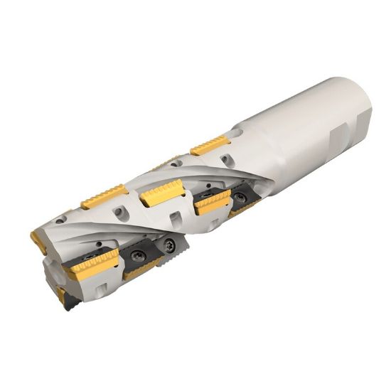 Picture of ISCAR P290 ACK125-3-1.9-W125-12 Milling Cutter 90.0°, Corn Cob 1.250 Diameter Weldon 1.250 4.920 OAL 12 Flute
