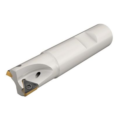 Picture of ISCAR H690 E90AX D1.0-3-W.75-10 Milling Cutter 90.0° 1.000 Diameter Weldon 0.750 3.380 OAL 3 Flute