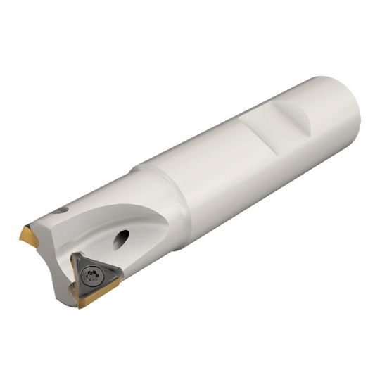 Picture of ISCAR H690 E90AX D1.0-3-W.75-10 Milling Cutter 90.0° 1.000 Diameter Weldon 0.750 3.380 OAL 3 Flute