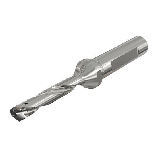 Picture of ISCAR DCN 1142-571-150A-5D 1.142" Indexable Head Drill s with Coolant Holes and One Flat Shank, Drill ing Depth 5xD