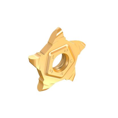 Picture of ISCAR PENTA 17N080P040LS IC1008 Grooving Insert 0.015 Corner Radius 0.031 Wide TiAIN + TiN