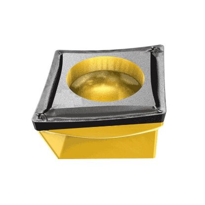 Picture of ISCAR CC95MT100504-SM IC830 Turning Insert 80.0° Carbide AlTiN + TiN 0.016 Corner Radius
