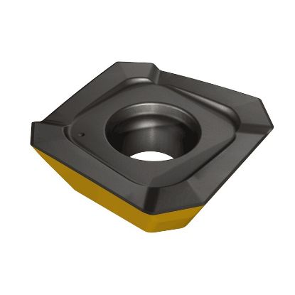 Picture of ISCAR SECT 140420AR IC830 Milling Insert Square 0.078 Corner Radius AlTiN + TiN