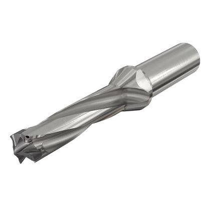 Picture of ISCAR D3N 0866-260-100R-3D 0.866" Exchangeable Head 3 Flute Drill s with Coolant Holes and Round Shank, Drill ing Depth 3xD