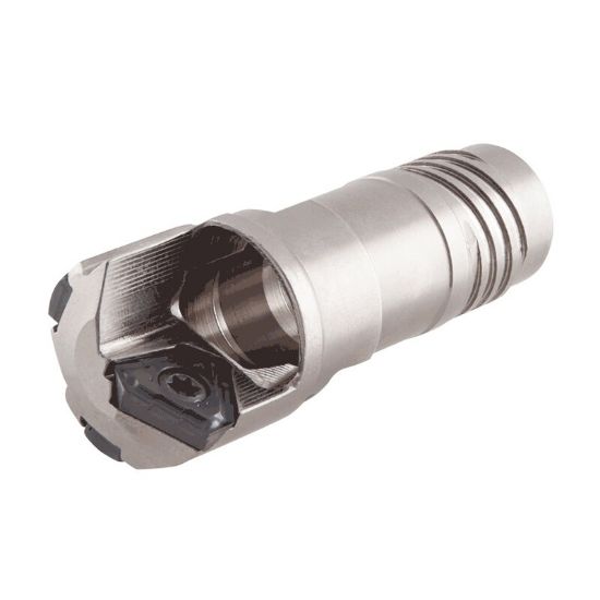 Picture of ISCAR ISD-EF 0.697-.744-FT 0.697" Deep Single Tube Drill s with External 4 Start Thread Connection Carrying Triangular Inserts (.630-1.102 dia.)