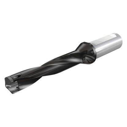 Picture of ISCAR FCM 0413-124-063A-3D 0.413" Indexable Head Drill s with Coolant Holes and One Flat Shanks, Drill ing Depth 3xD