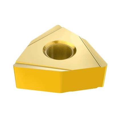 Picture of ISCAR WNMZ3-1-LF IC530N Turning Insert Trigon Cermet TiCN + TiN 0.016 Corner Radius