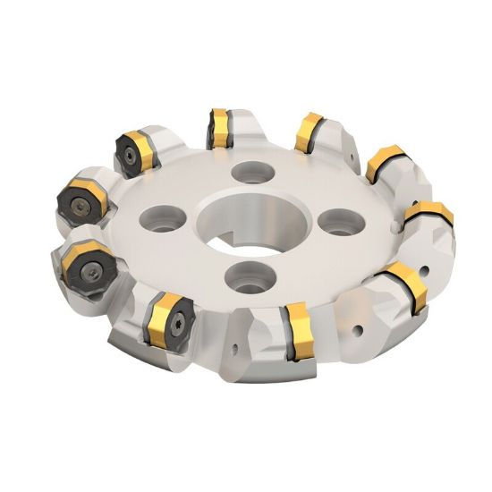 Picture of ISCAR SOF45 D8.0-10-2.50-R26 Milling Cutter 45.0°, 44.0° 8.000 Diameter Face Mill 2.500 2.500 OAL 10 Flute