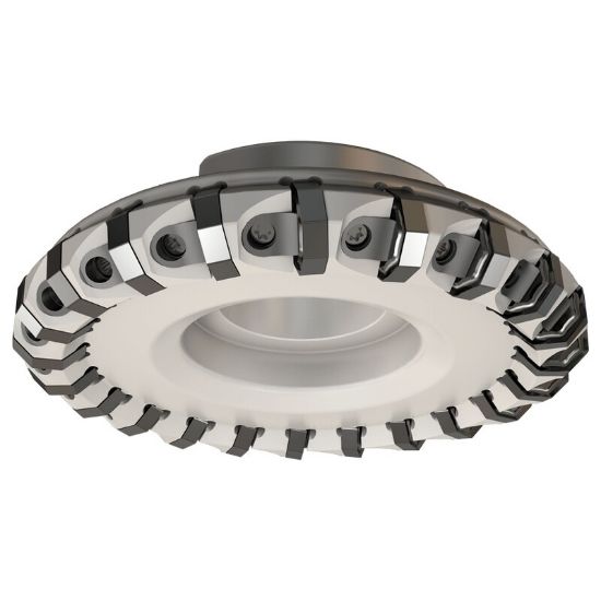 Picture of ISCAR F45WG D3.0-10-1.0-FX-R08 Milling Cutter 44.3° 3.000 Diameter R8 R8 10 Flute