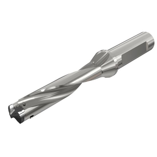 Picture of ISCAR DCM 0512-256-063A-5D 0.512" Indexable Head Drill s with One Flat Shank, Drill ing Depth 5xD