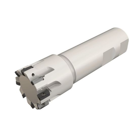 Picture of ISCAR HP E90AN-D1.25-8-W1.0-7 Milling Cutter 90.0° 1.250 Diameter Weldon 1.000 4.000 OAL 8 Flute
