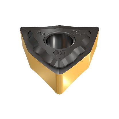 Picture of ISCAR WNMG3-2 PP IC9350 Turning Insert Trigon Carbide TiCN + Al2O3 + TiN 0.031 Corner Radius