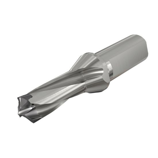 Picture of ISCAR D3N 0591-089-075A-1.5D 0.591" Exchangeable Head 3 Flute Drill s with Coolant Holes and One Flat Shank, Drill ing Depth 1.5xD