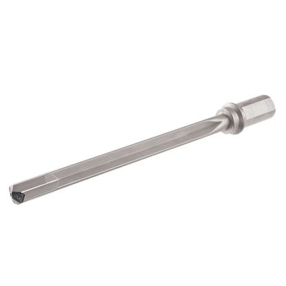 Picture of ISCAR GD-DH 0.810-15D-I1.25"-10 0.81" GunDrill s Carrying Triangular Inserts Featuring 3 Chip Splitting Cutting Edges and a Wiper for High Hole Surface Quality