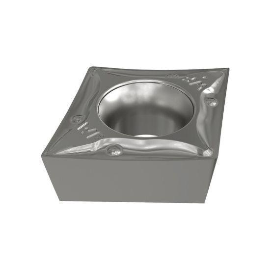 Picture of ISCAR CCET3-.002-WF IC907 Turning Insert 80.0° Carbide TiAIN + TiN 0.002 Corner Radius