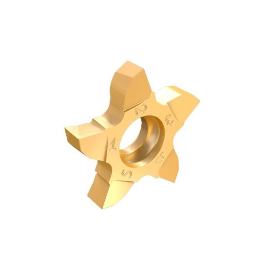 Picture of ISCAR PENTA 17-300NP08RS IC1008 Grooving,Groove Turning Insert 0.003 Corner Radius TiAIN + TiN