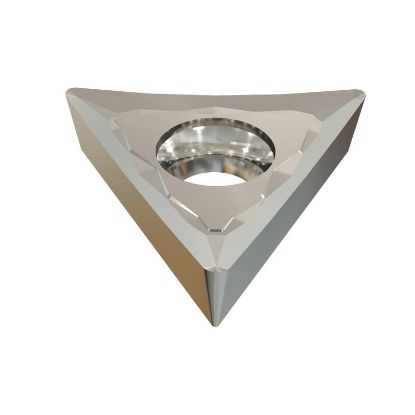Picture of ISCAR TCGT2 1 AS IC520 Turning Insert Triangle Carbide TiCN + TiN 0.016 Corner Radius
