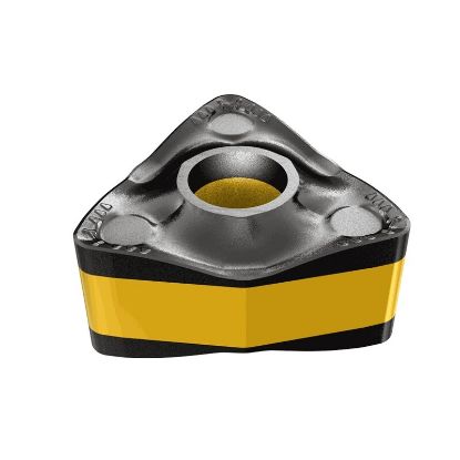 Picture of ISCAR WNMX452-M4PW IC8250 Turning Insert Trigon Carbide TiCN + Al2O3 + TiN 0.031 Corner Radius
