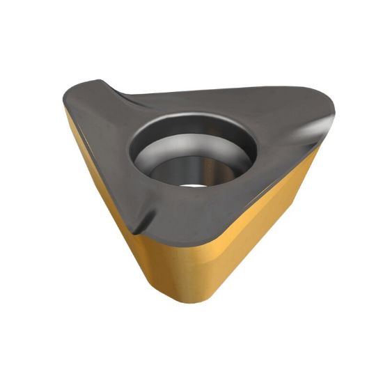 Picture of ISCAR HM390TDKT1505PDR IC810 Milling Insert Triangle 0.031 Corner Radius AlTiCrN + TiN