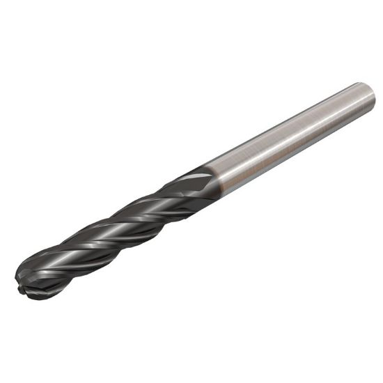 Picture of ISCAR EBI-A-4 750-1.5-C750 IC900 DIA 3/4 SH 0.7500 LOC 1.50 OAL 4.00 End Mill Standard Flute Standard Helix Carbide AlTiN Single End Ball Nose SolidMill