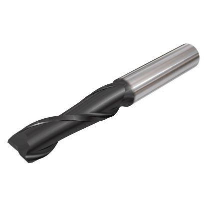 Picture of ISCAR ECI-A-2 375-750-C375 IC900 DIA 3/8 SH 0.3750 LOC 0.7500 OAL 3.00 End Mill Standard Flute Standard Helix Carbide AlTiN Single End Square Sharp SolidMill