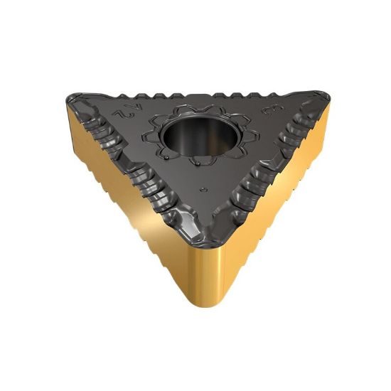 Picture of ISCAR TNMG432 F3P IC807 Turning Insert Triangle Carbide TiAIN + TiN 0.031 Corner Radius