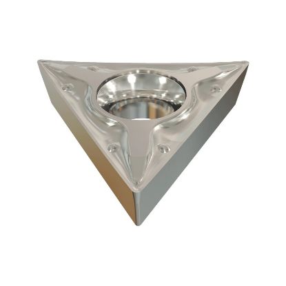 Picture of ISCAR TCMT2-0 PF IC907 Turning Insert Triangle Carbide TiAIN + TiN 0.008 Corner Radius