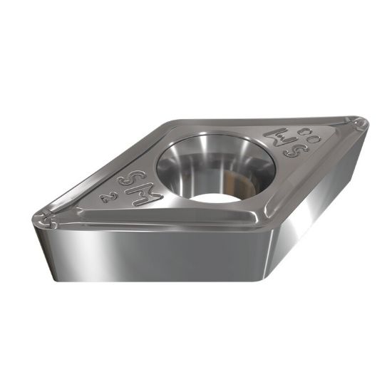 Picture of ISCAR DCMT2-1-SM IC9150 Turning Insert 55.0° Carbide TiCN + Al2O3 + TiN 0.016 Corner Radius