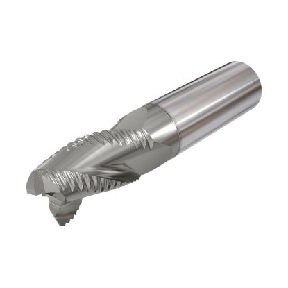 Picture of ISCAR ERCI-E-3 313-625-C313 -30 IC300 DIA 5/16 SH 0.3125 LOC 0.6250 OAL 2.50 End Mill Carbide TiCN Single End 45.0° Chamfer Solid-SHRED
