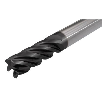Picture of ISCAR ECI-E4R75-1.5/2.25C75CF09 IC900 DIA 3/4 SH 0.7500 LOC 1.50 OAL 5.00 End Mill Standard Flute Standard Helix Carbide AlTiN Single End Corner Radius 0.0900 2.29MM CHATTERFREE
