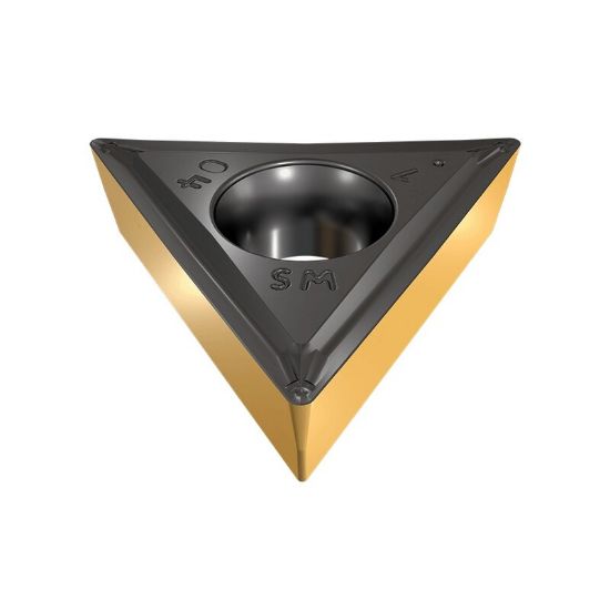 Picture of ISCAR TCMT4-2 SM IC9150 Turning Insert Triangle Carbide TiCN + Al2O3 + TiN 0.031 Corner Radius